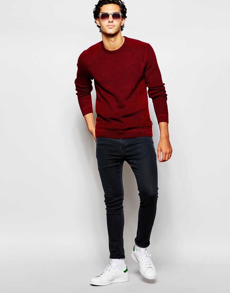 dark red jumper mens