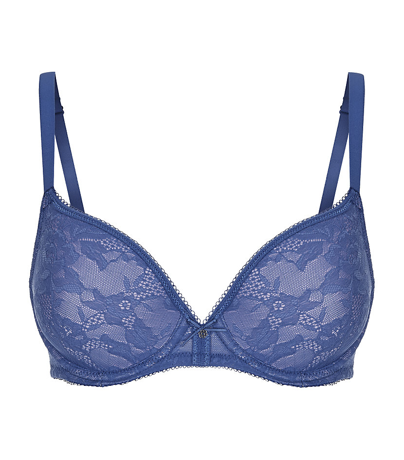 Wacoal Lace Finesse Contour Bra in Blue | Lyst