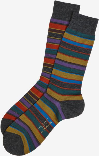 Ted Baker Socks in Multicolor for Men (Charcoal) | Lyst