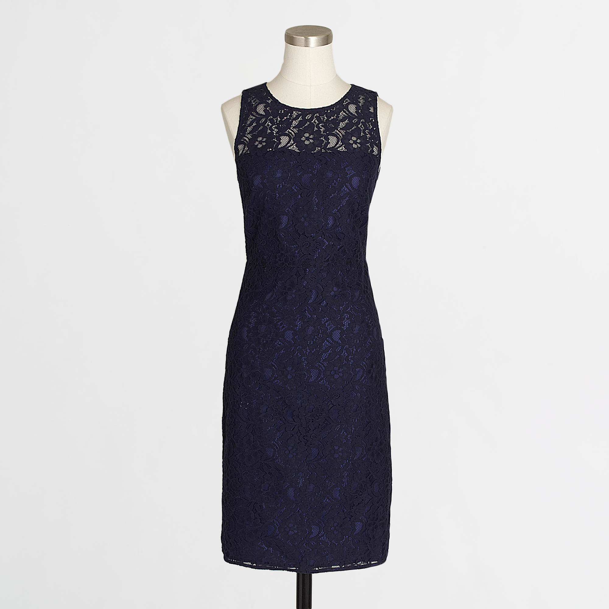 J.crew Factory Lace Shift Dress in Black Lyst