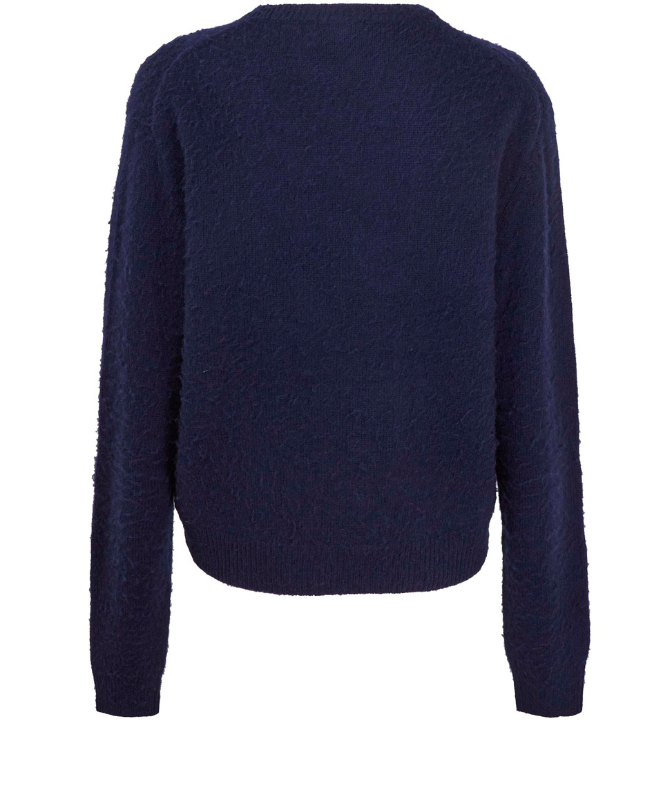 Acne Navy Tosca Pill Wool-Cashmere Jumper in Blue (navy) | Lyst