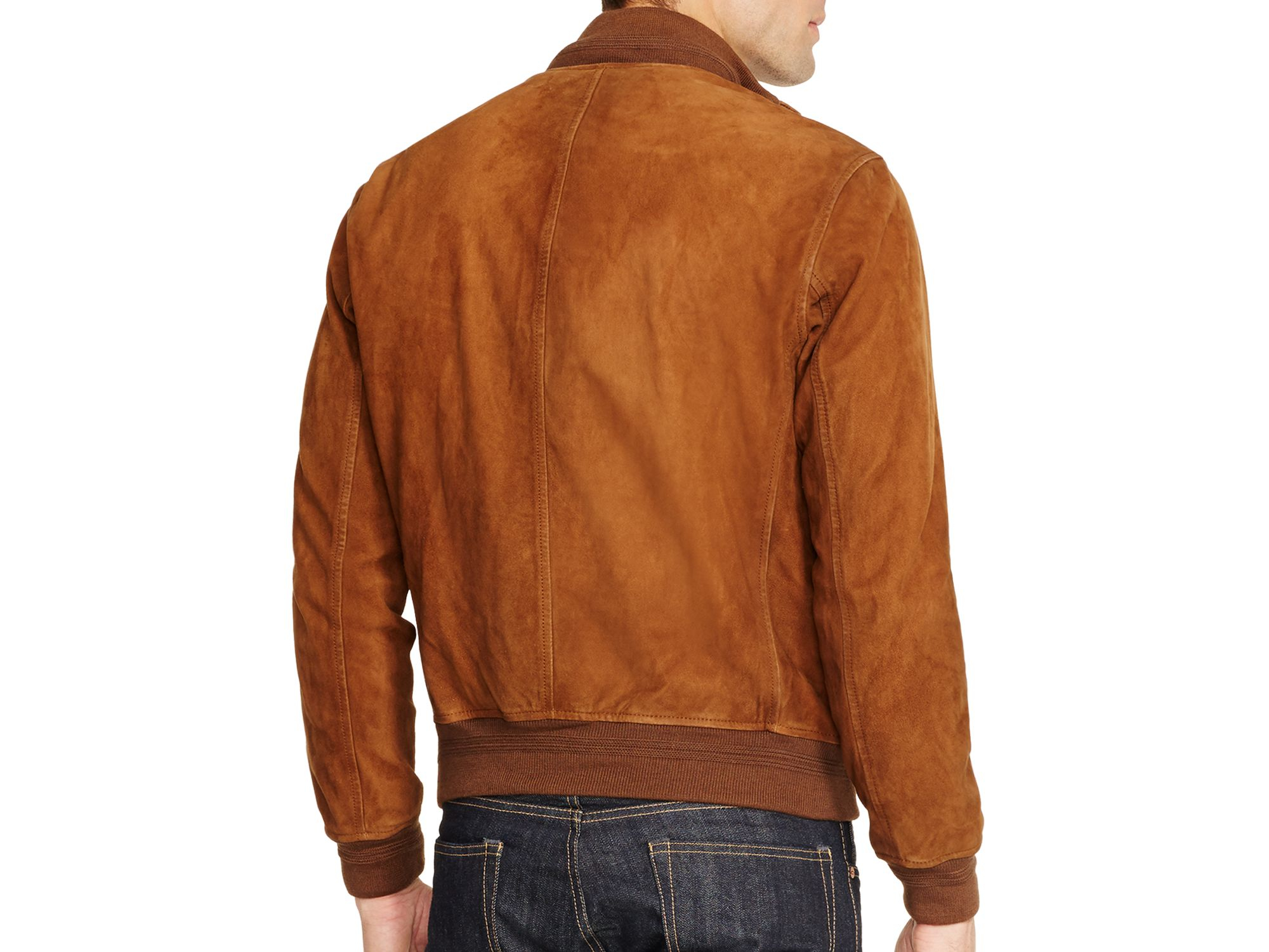 Polo ralph lauren Suede Hunting Jacket in Brown for Men | Lyst