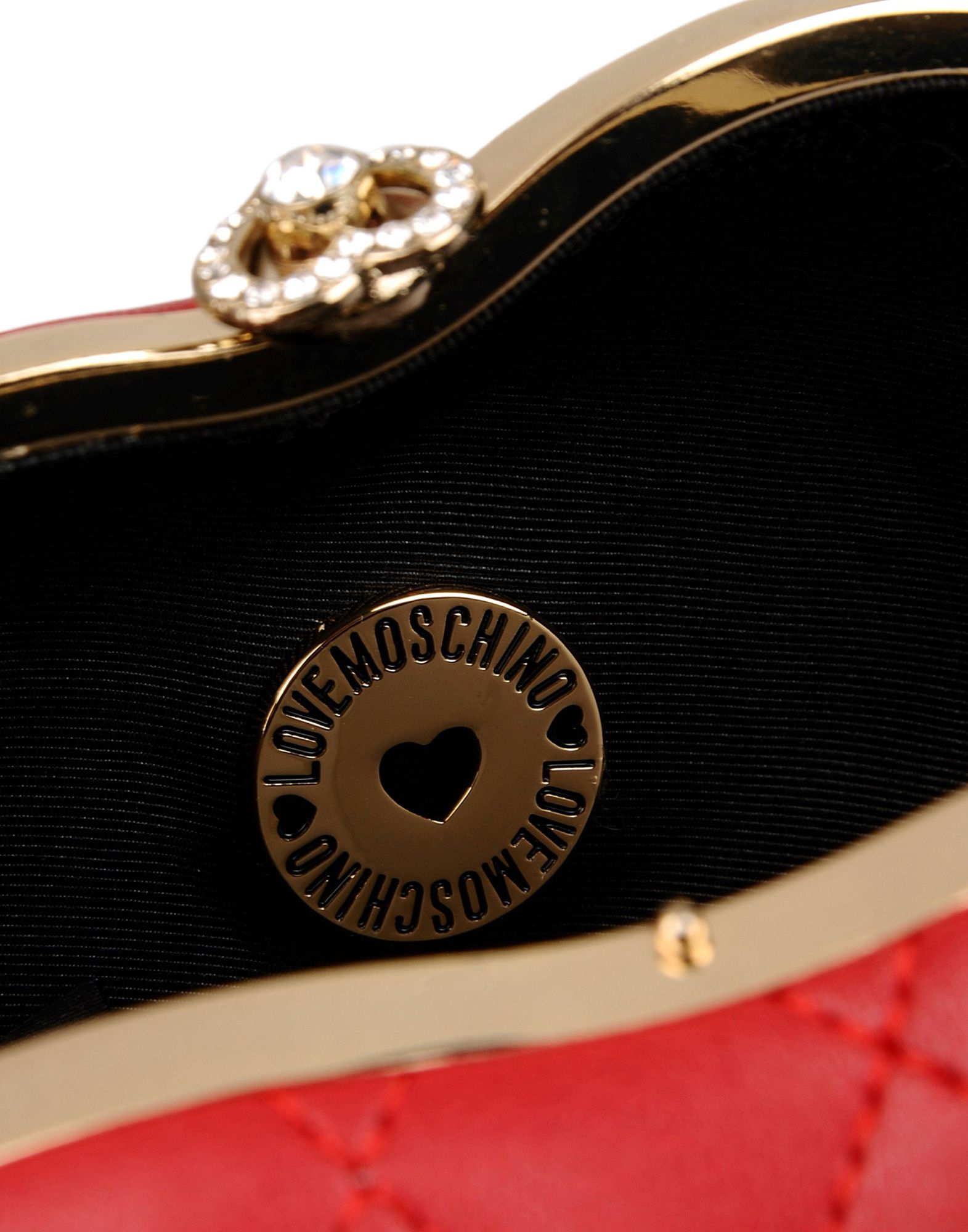 Lyst Love moschino Clutches in Red