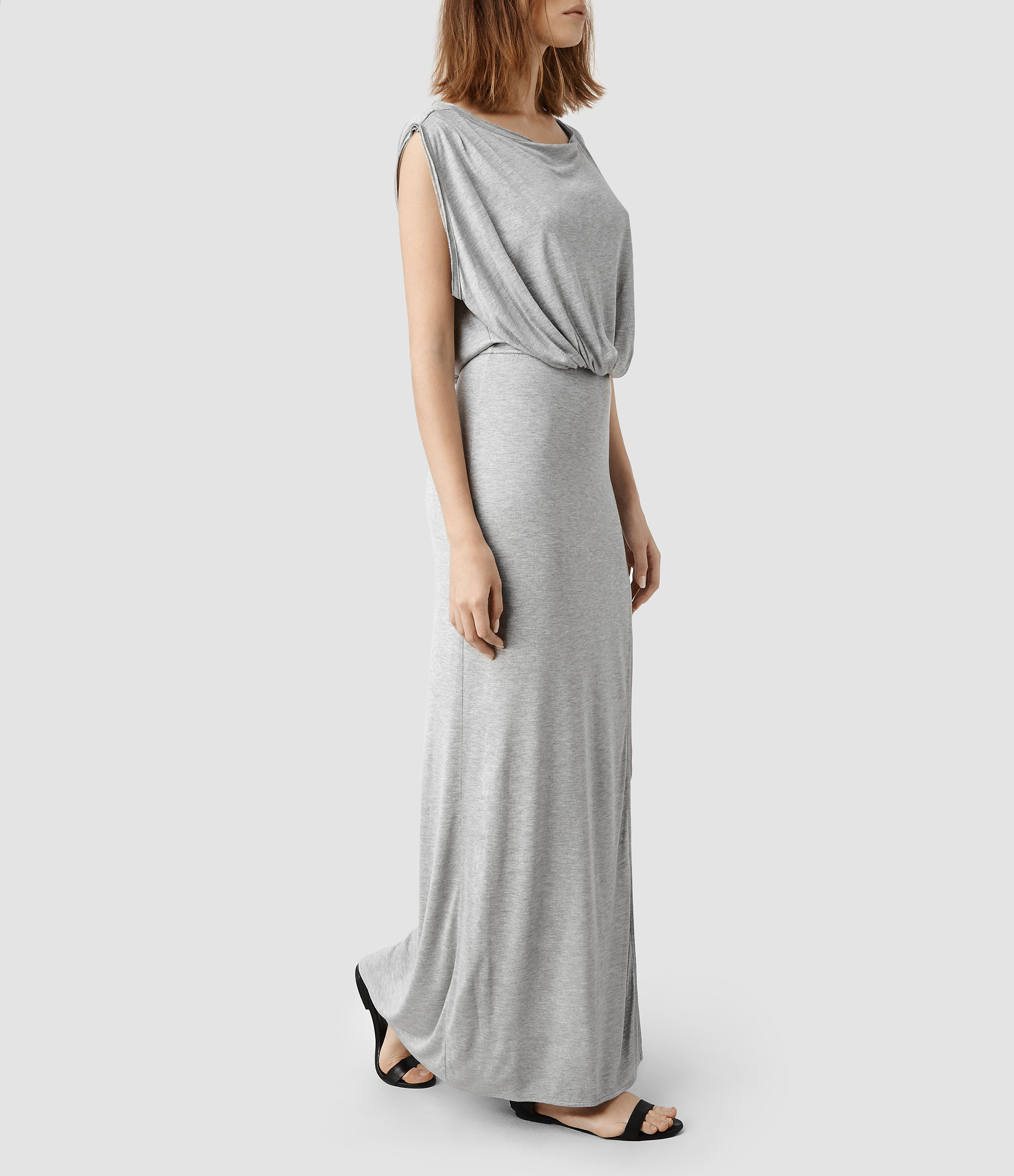 all saints grey dress