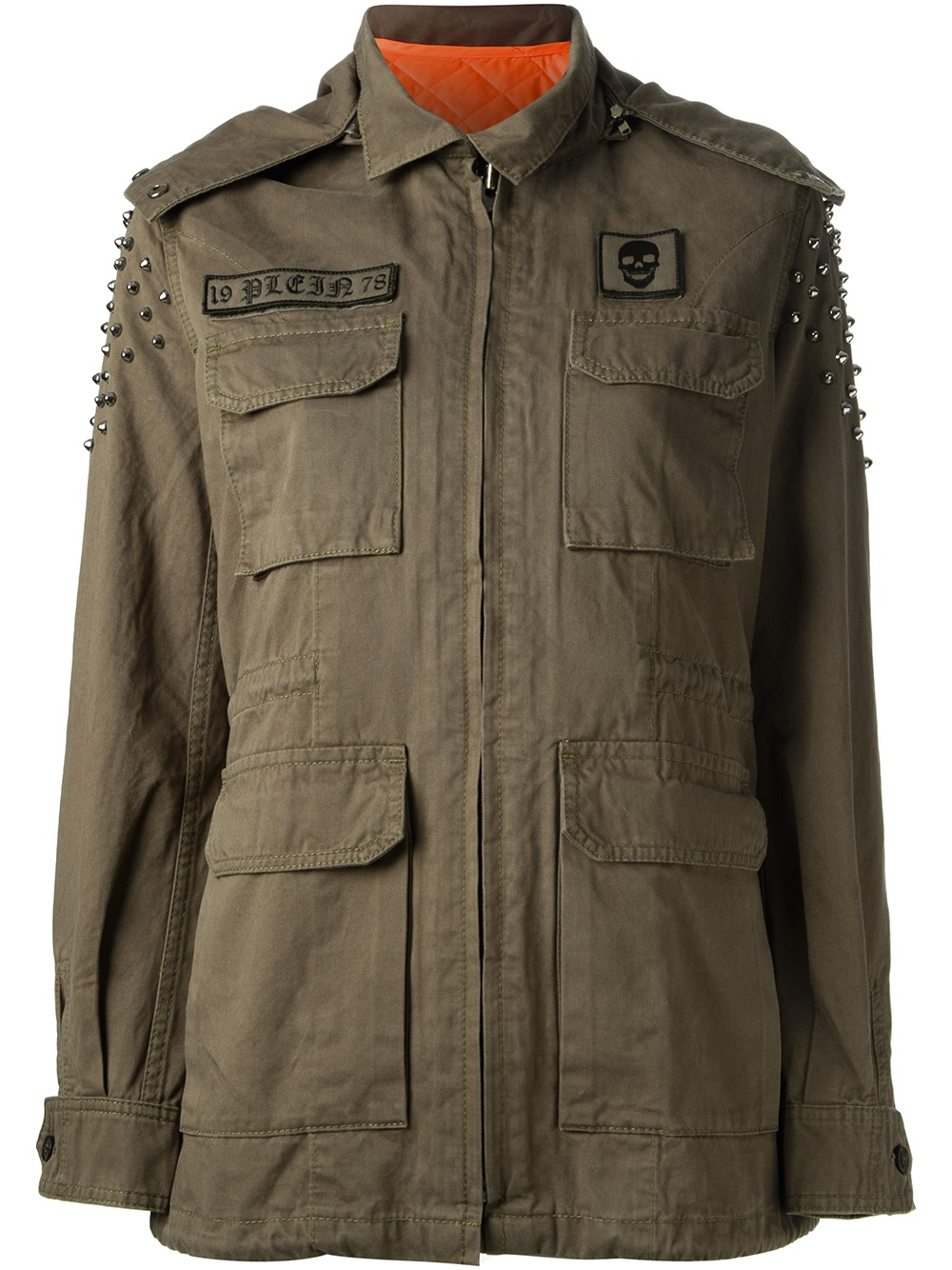 Philipp Plein Military Jacket in Green - Lyst