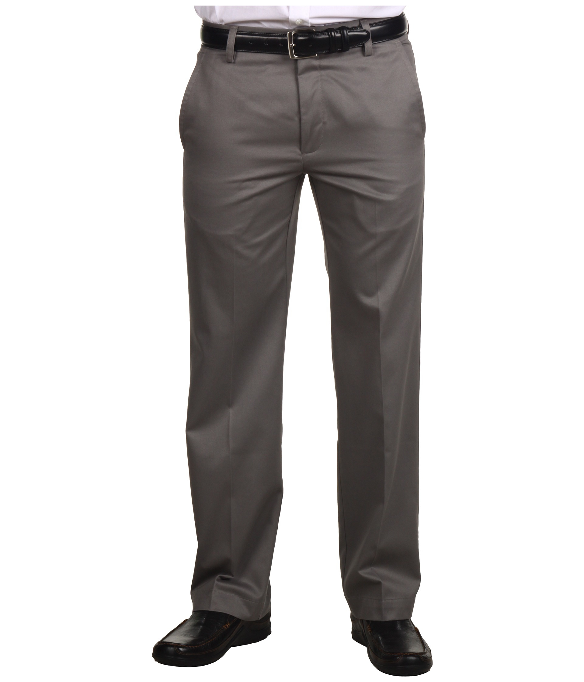 Dockers Signature Khaki D1 Slim Fit Flat Front in Gray for Men - Lyst