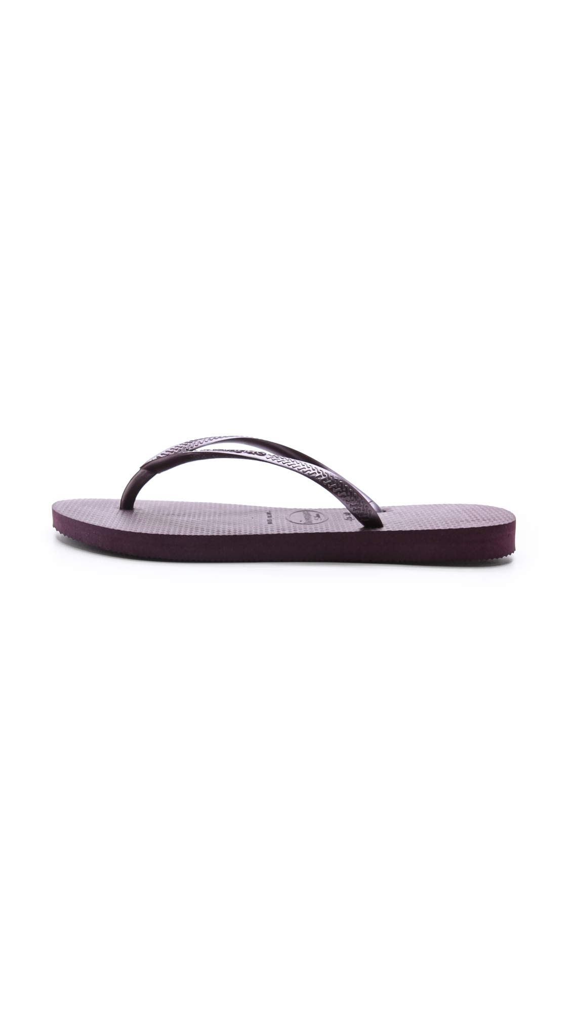 Havaianas Slim Flip Flops in Purple - Lyst