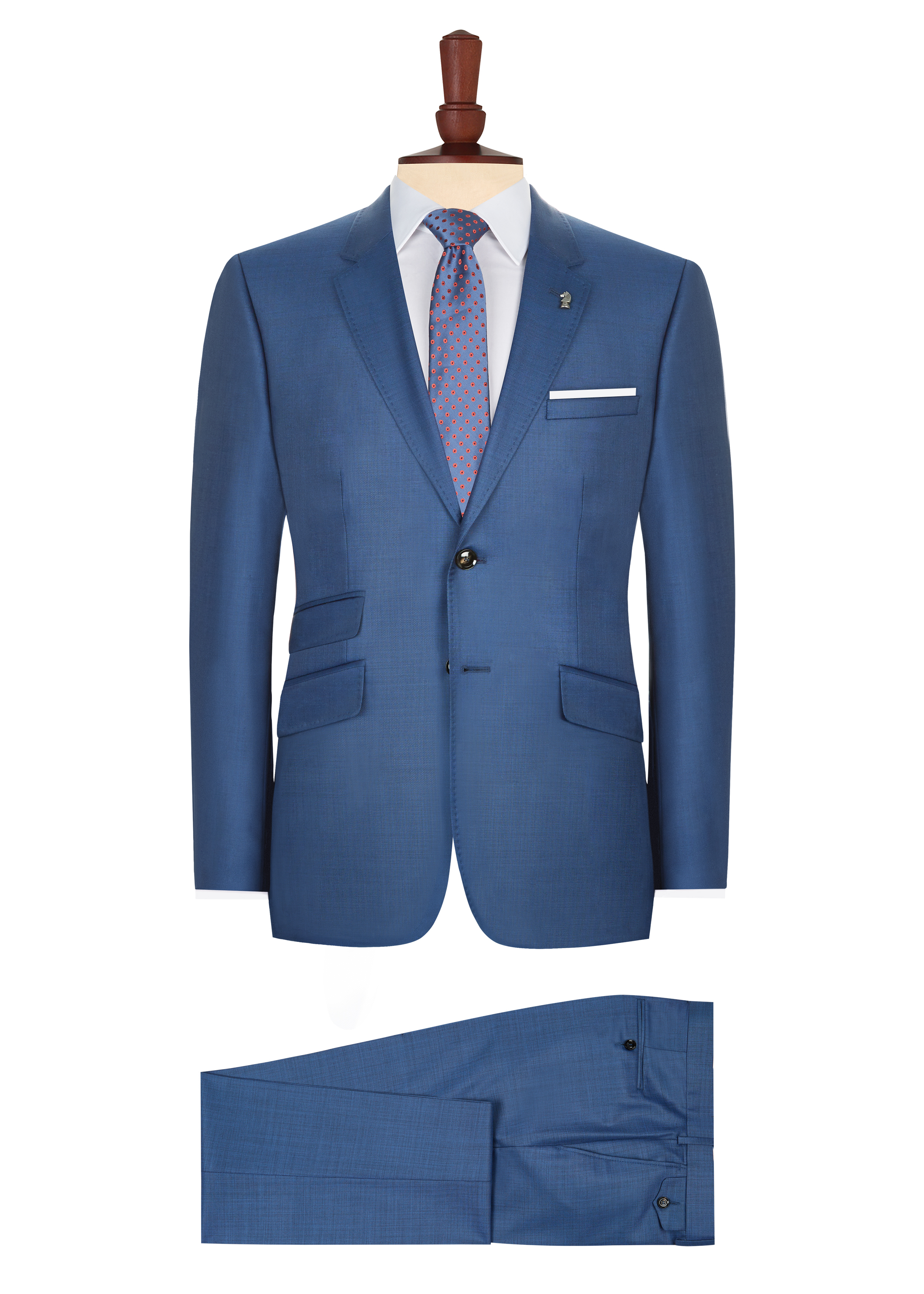 Ted Baker Wool Tailored Fit Light Blue Sharkskin Endurance Suit for Men -  Lyst