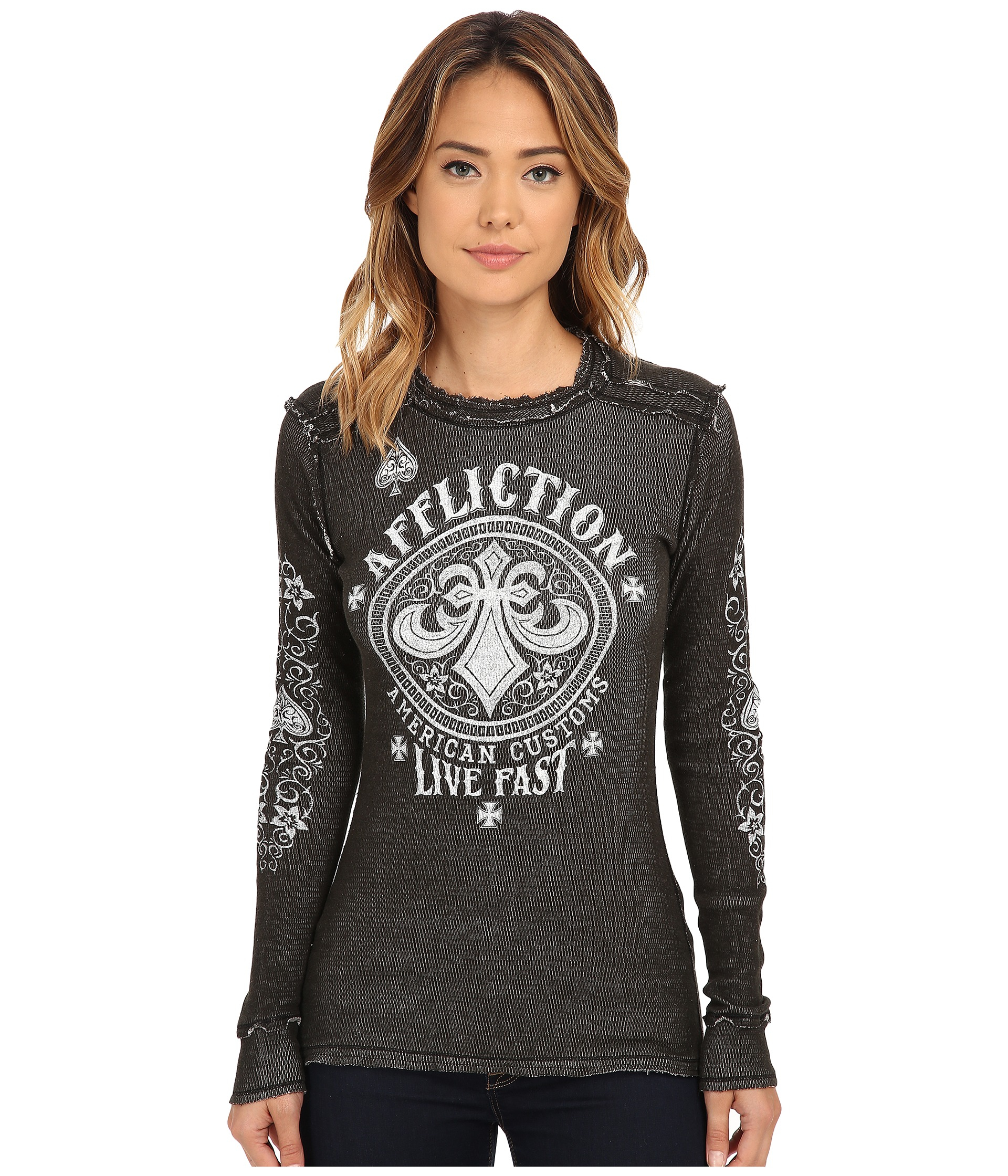 affliction long sleeve thermal
