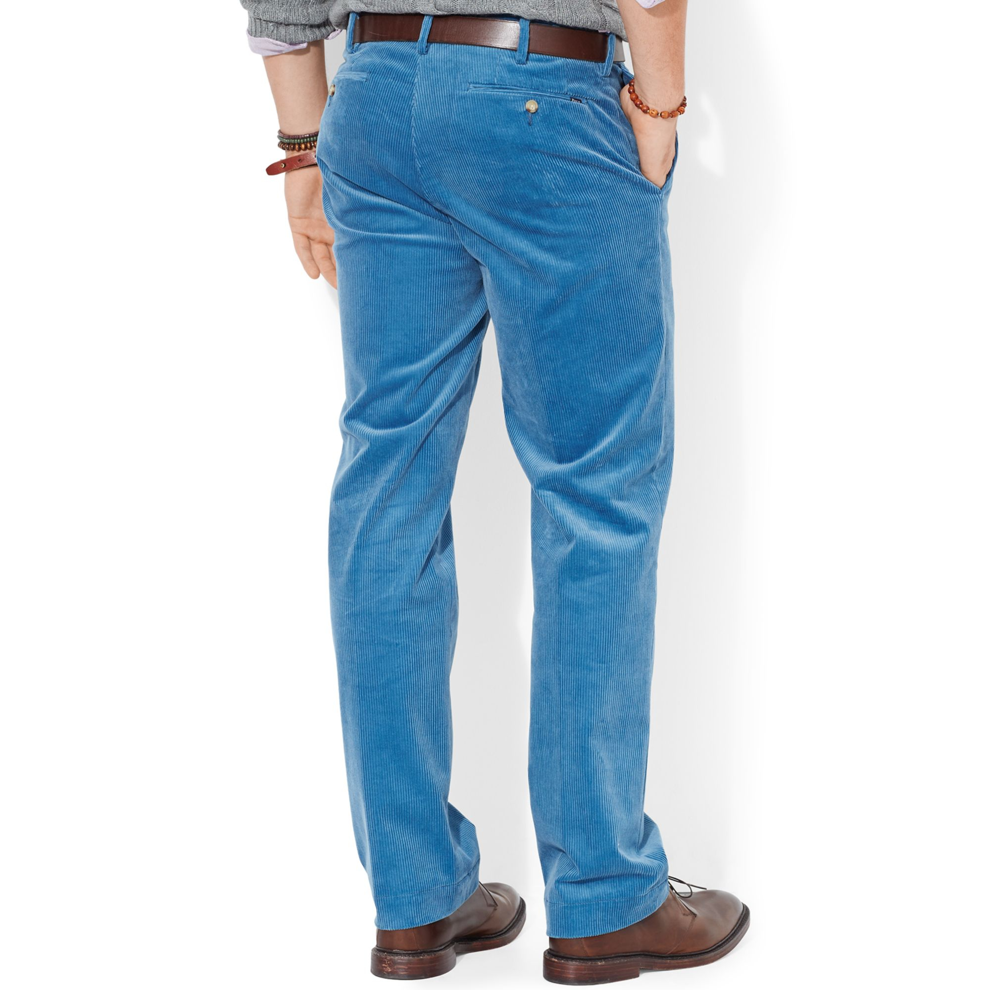 Polo ralph lauren Classic Fit Newport Corduroy Pants in Blue for Men ...