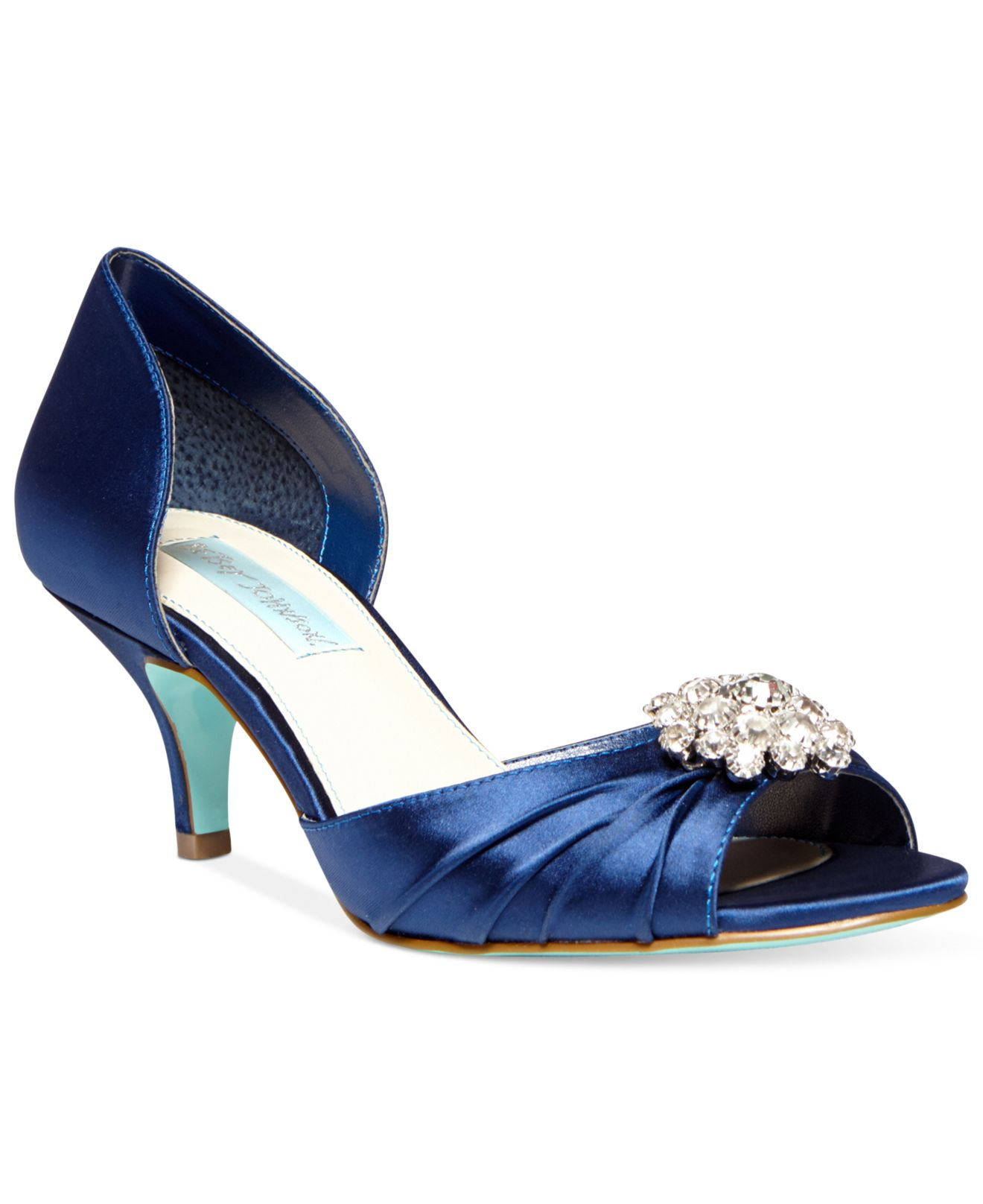 Betsey Johnson Blue By Stun Low Heel Evening Pumps - Lyst