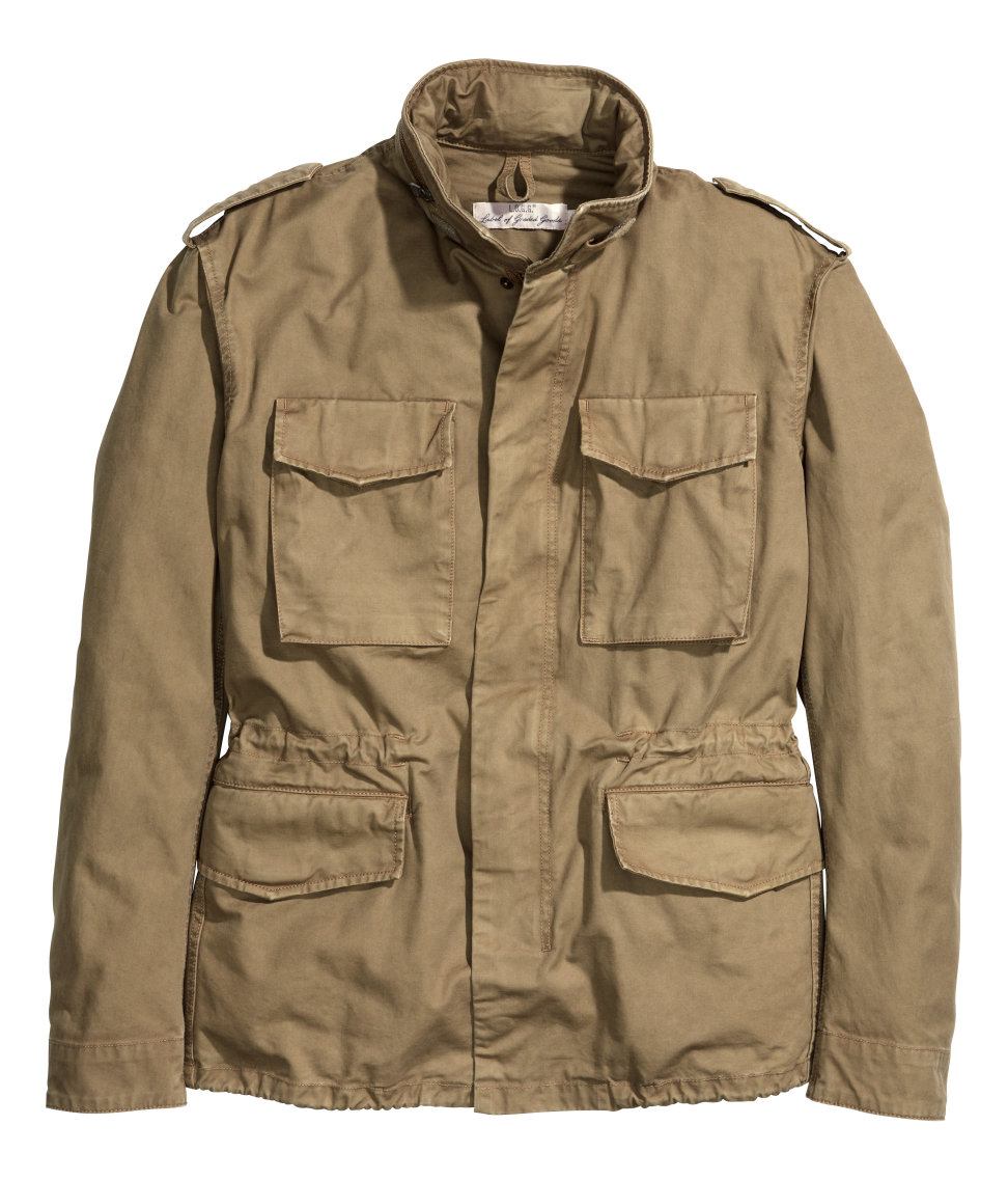 H&M Cargo Jacket in Dark Beige (Brown) for Men - Lyst