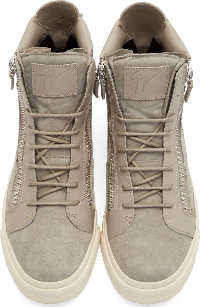 giuseppe zanotti suede sneaker