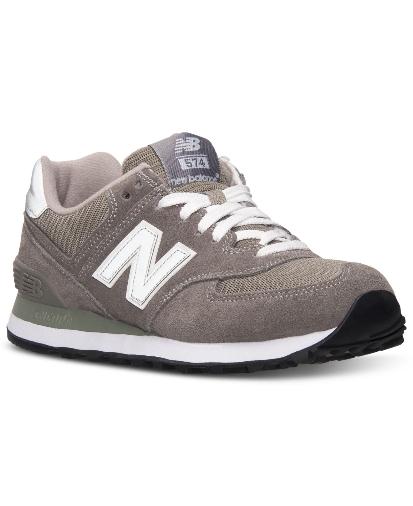 New Balance Suede Women's 574 Core Casual Sneakers From Finish Line in Grey  (Gray) | Lyst