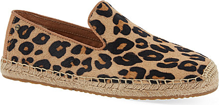 UGG Sandrinne Calf Hair Leopard Print Espadrilles - For Women in Brown -  Lyst