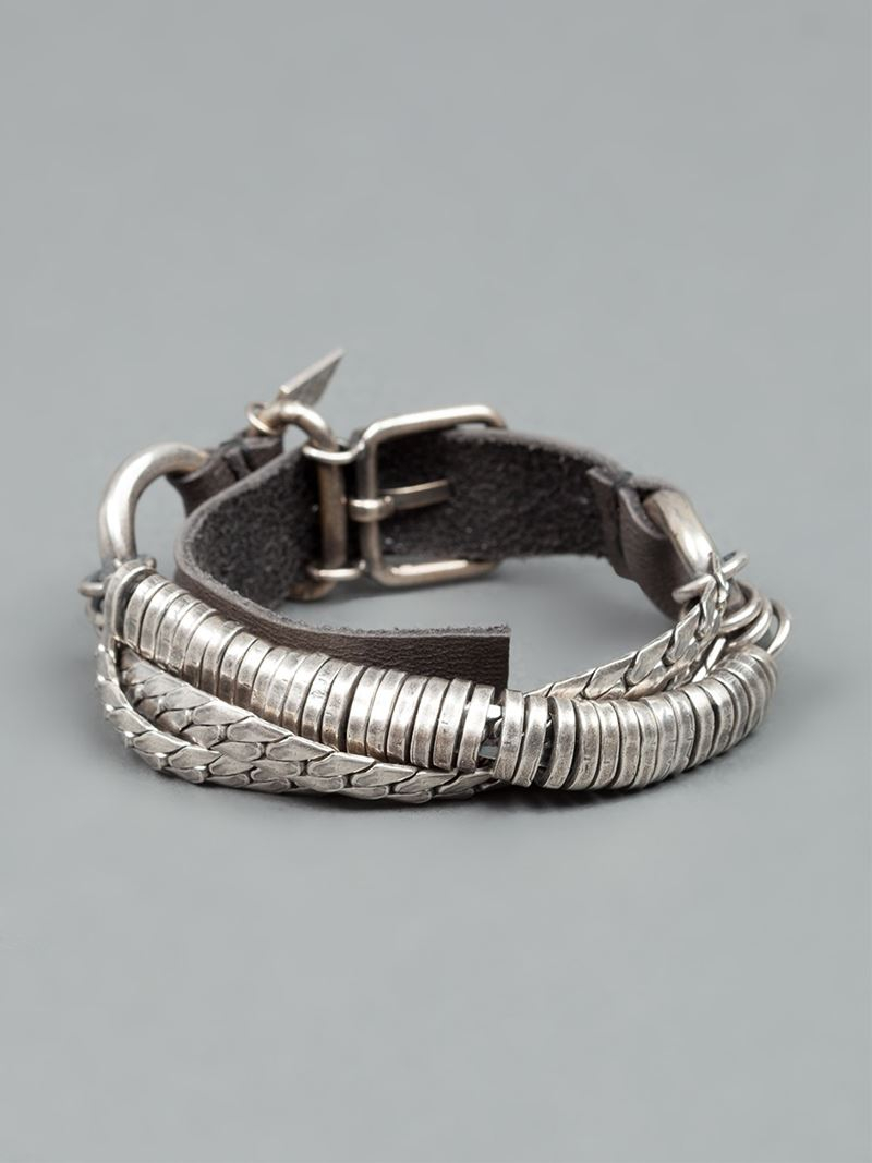 Goti Multi Chain Bracelet in Metallic (Black) for Men - Lyst