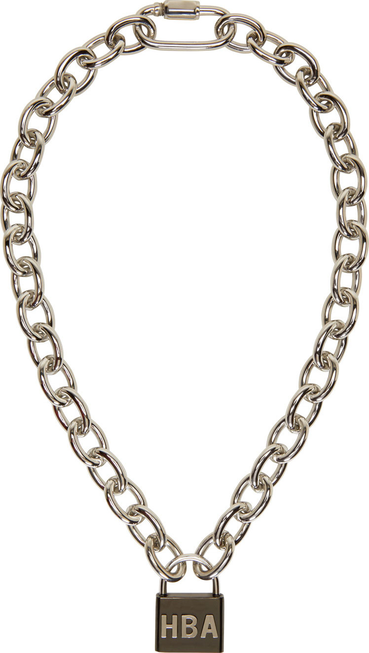 Hood by air Silver Padlock Necklace in Silver for Men Lyst