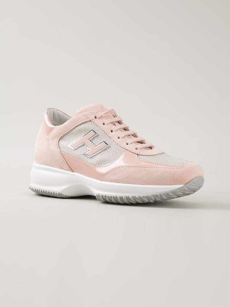 hogan pink sneakers