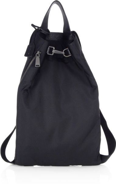 Jil Sander Nylon Backpack in Black | Lyst