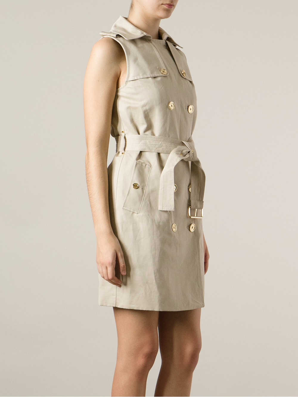 michael kors trench dress