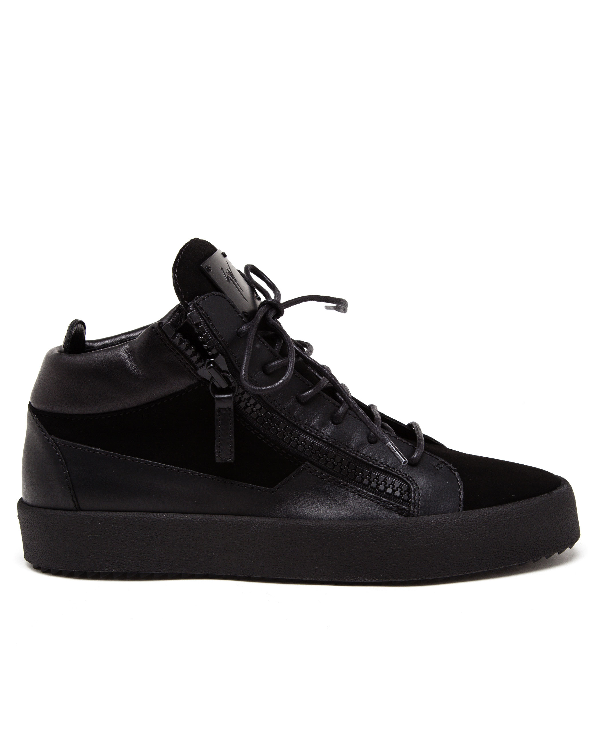 giuseppe zanotti leather may mid top trainers
