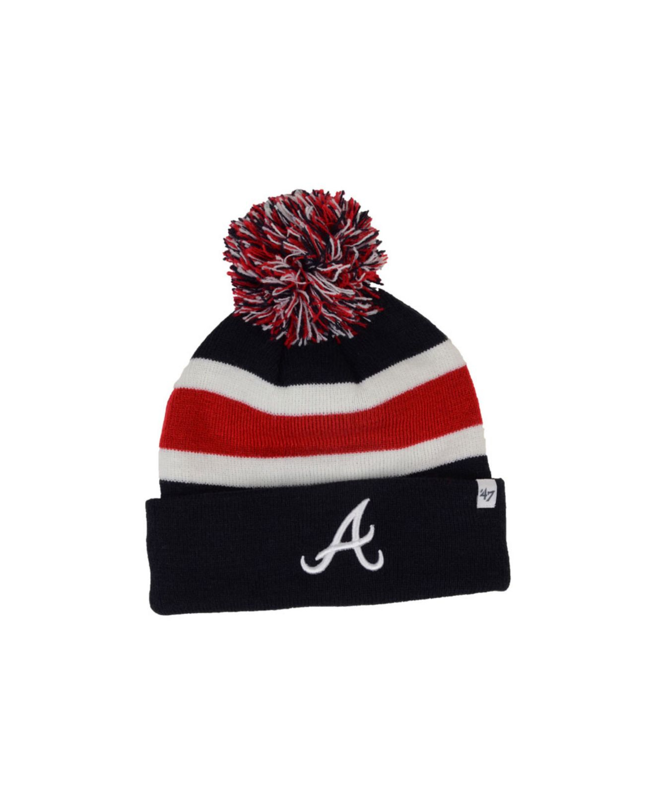 47 Brand Atlanta Braves Breakaway Knit Hat in Navy (Blue) for Men - Lyst
