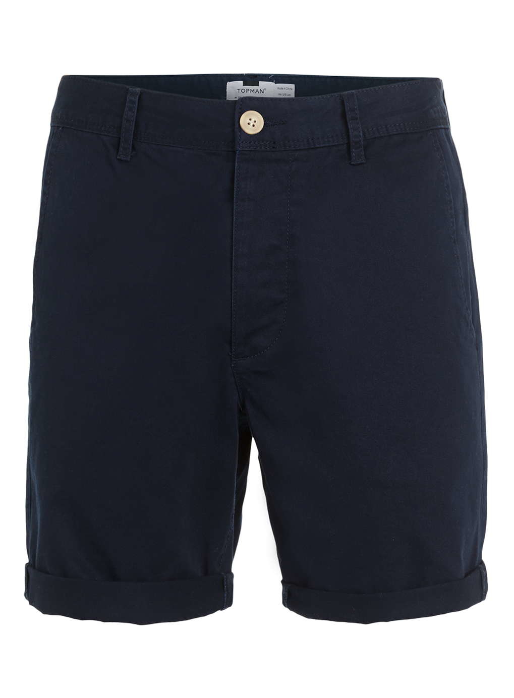 Topman Navy Short Length Chino Shorts in Blue for Men | Lyst