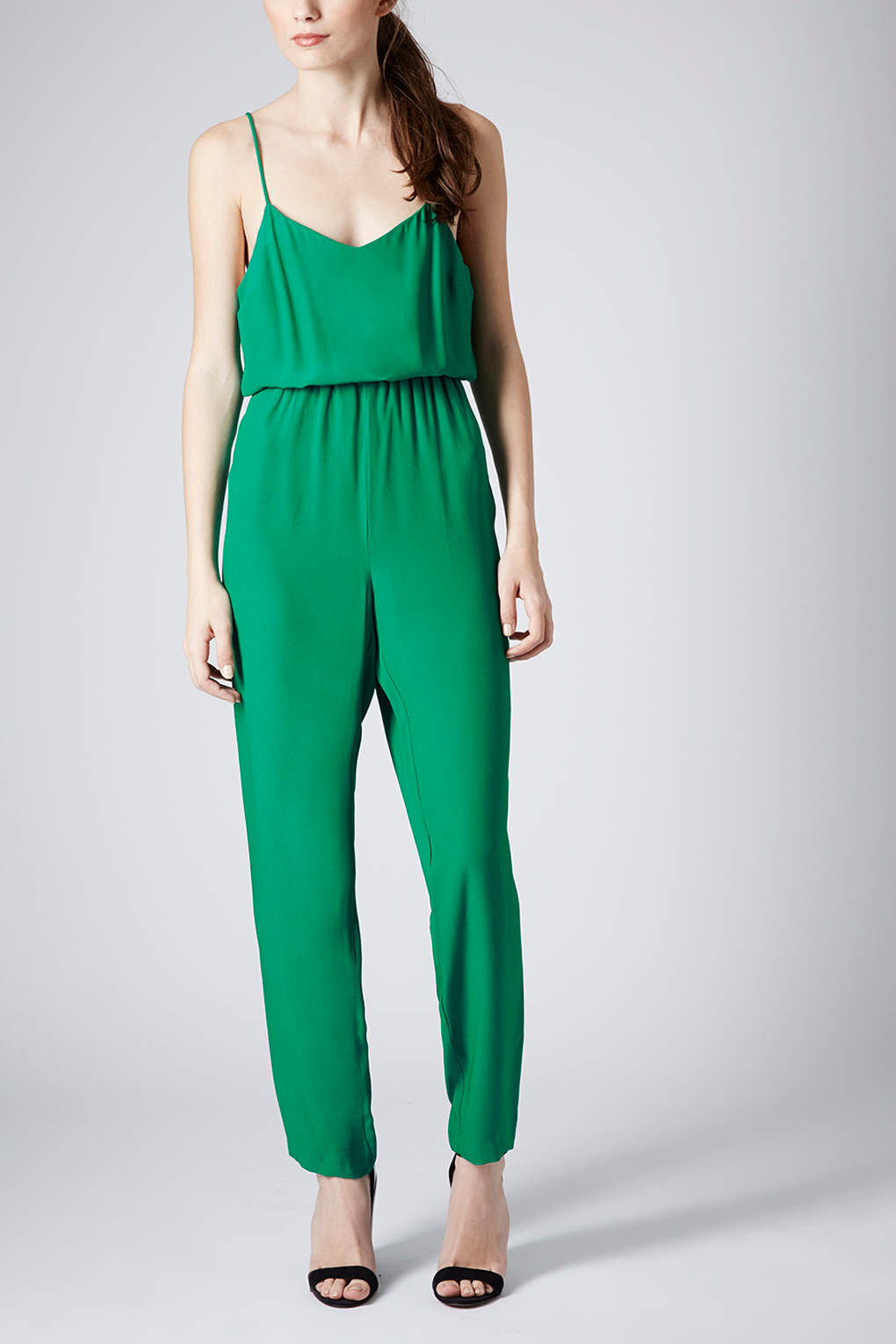 topshop green jumpsuit