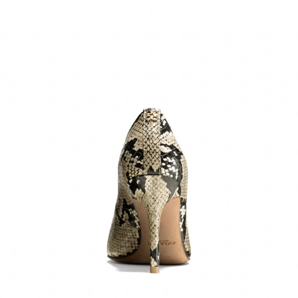 COACH Nala Snakeskin Heel | Lyst