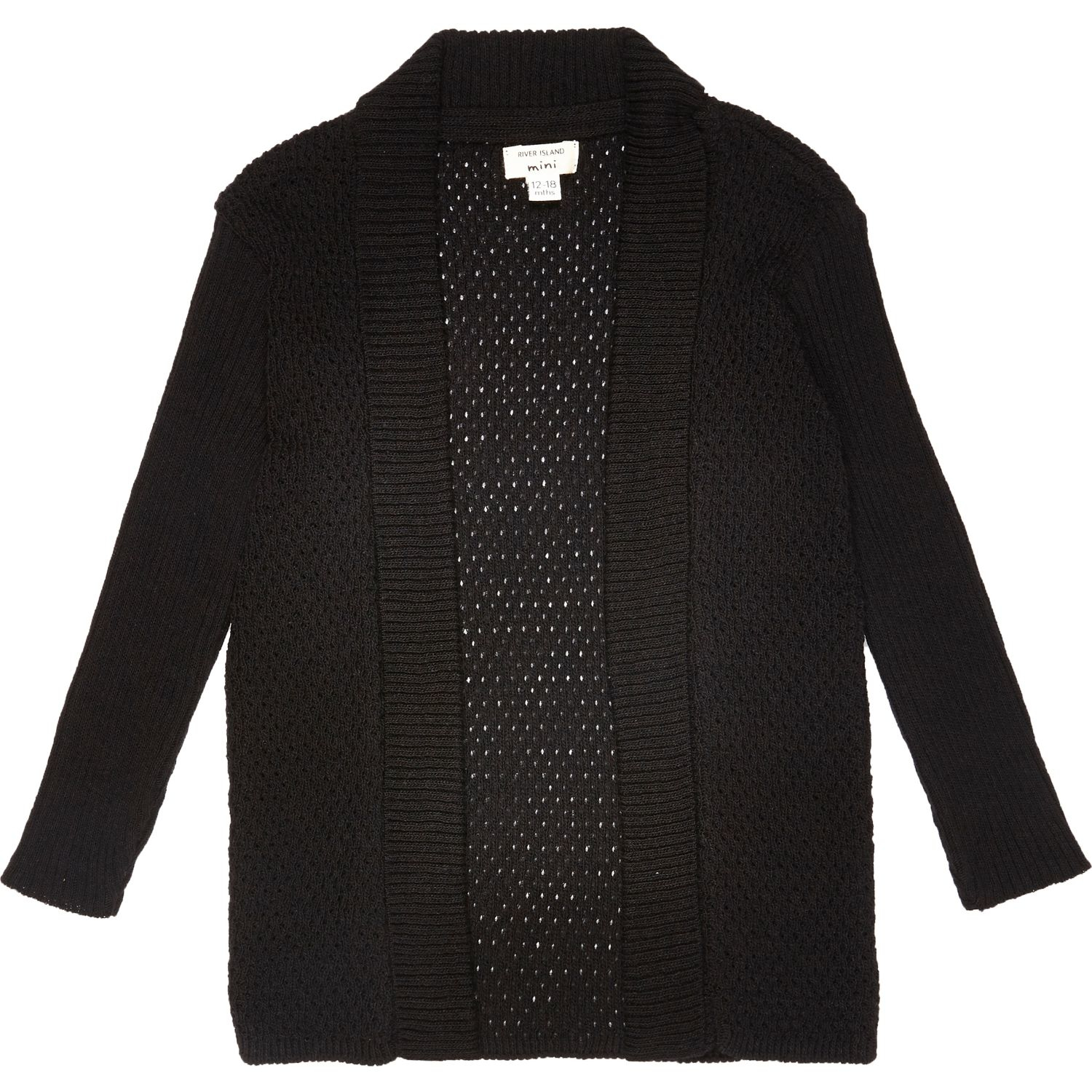 boys black cardigan