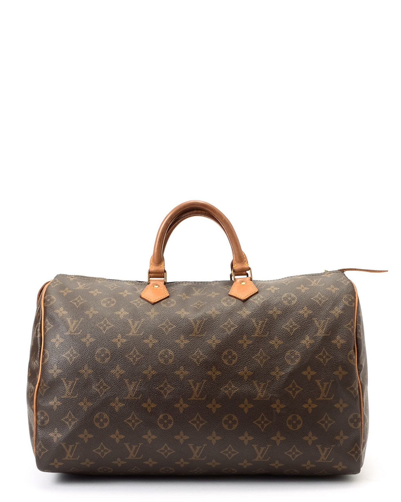 Louis vuitton Monogram Speedy 40 Handbag in Brown | Lyst