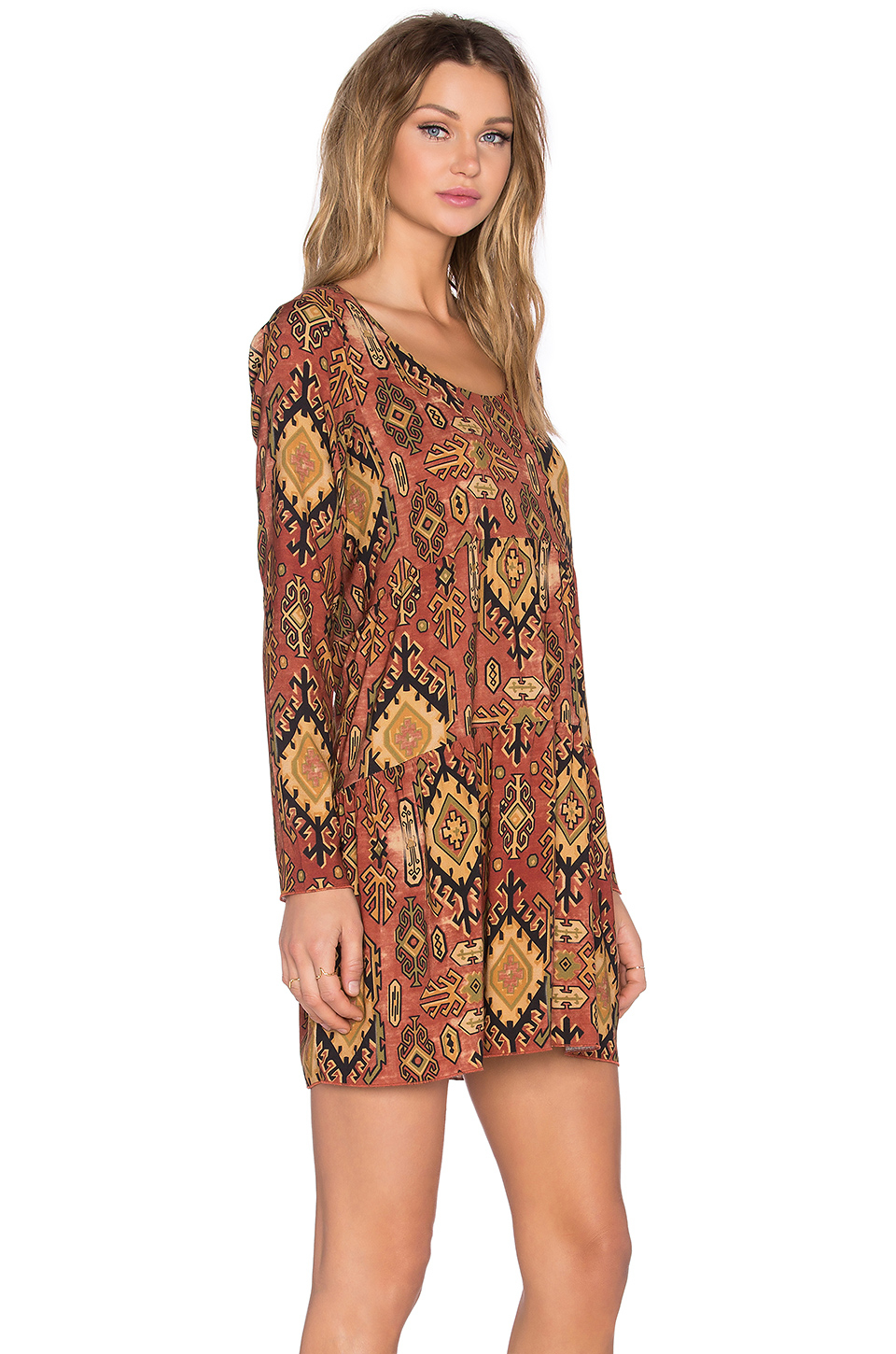 boho mini dress long sleeve