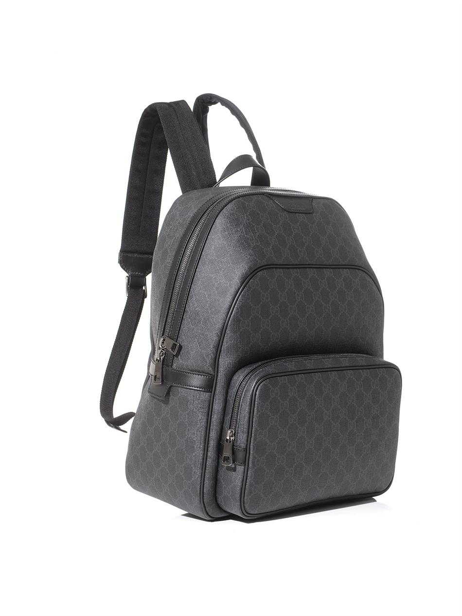 Gucci Gg Supreme Backpack in Grey (Gray 
