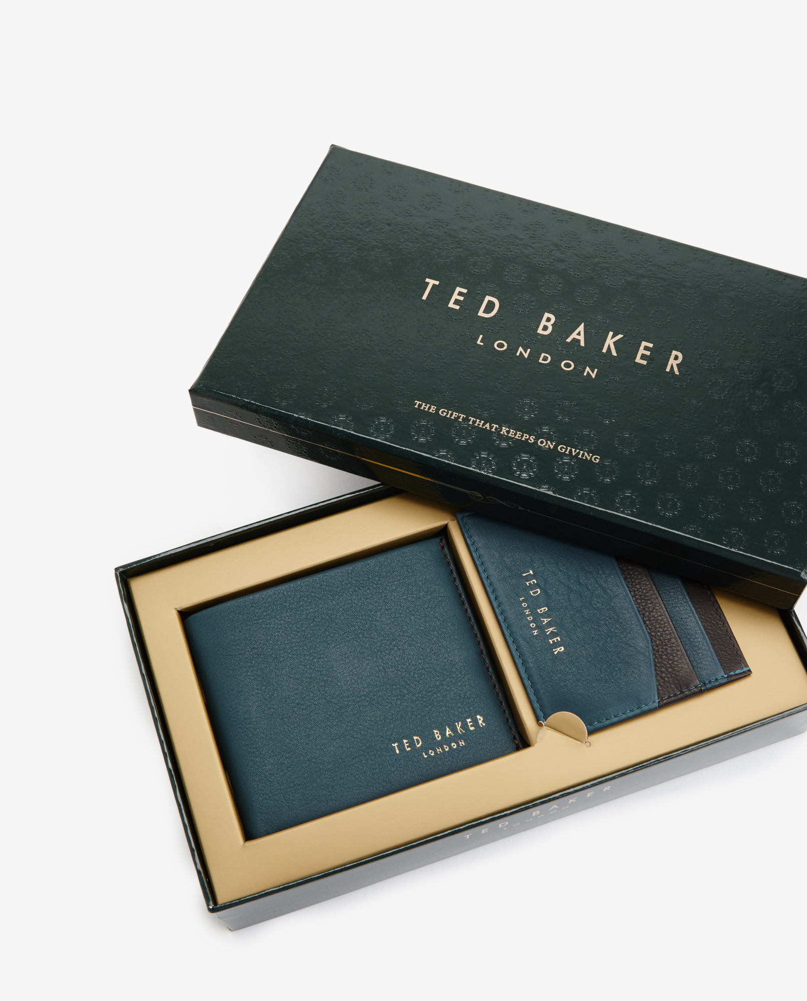 Ted Baker Leather Wallet And Cardholder Gift Set in Blue for Men | Lyst