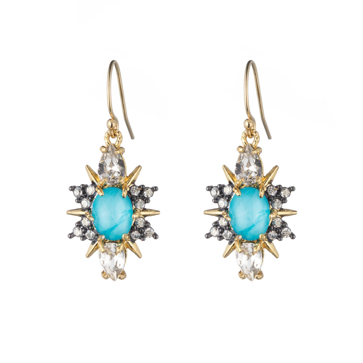 Lyst Alexis Bittar Turquoise Doublet Sunburst Drop Earring You Gallery