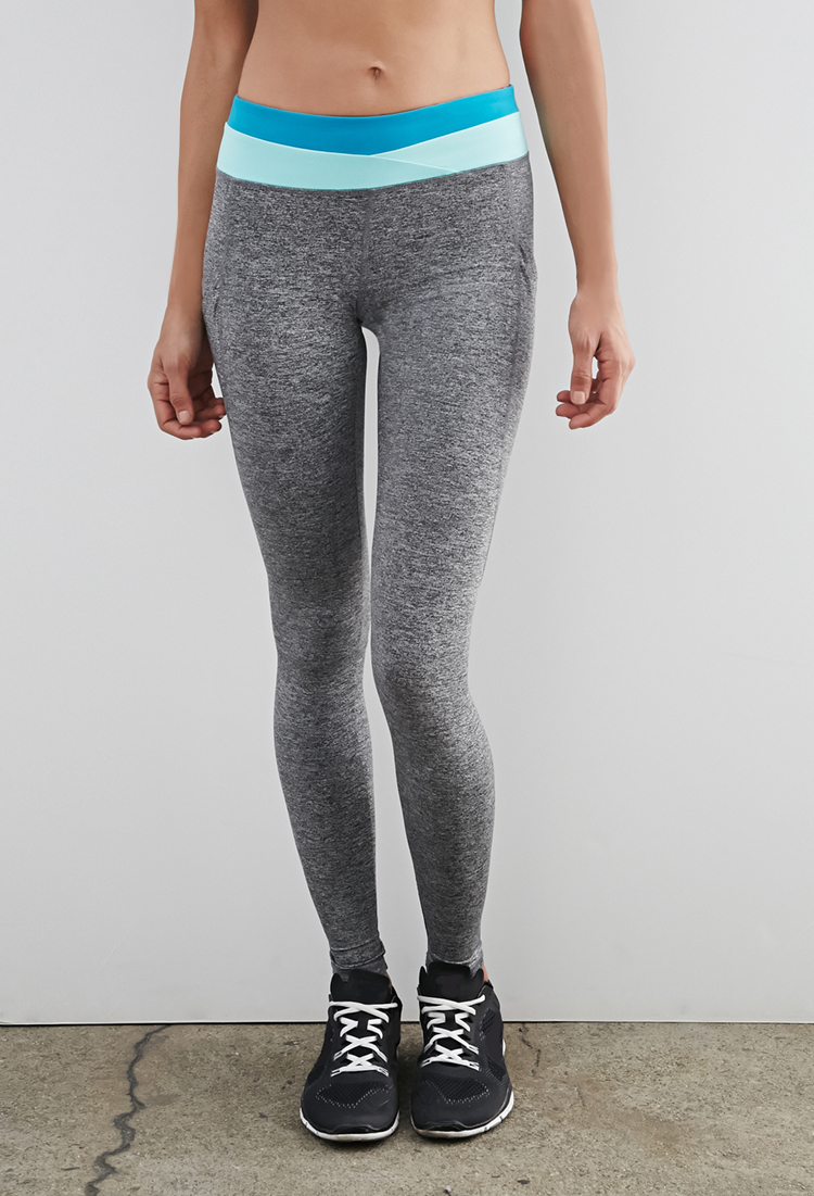 Grey Side Pockets Fashion Bodycon Leggings