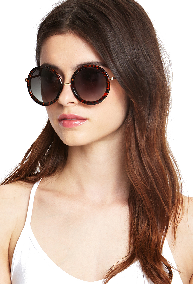 tortoise shell sunglasses round