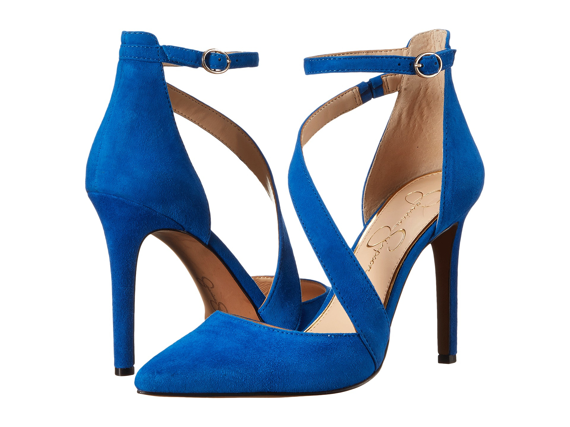 jessica simpson blue suede shoes