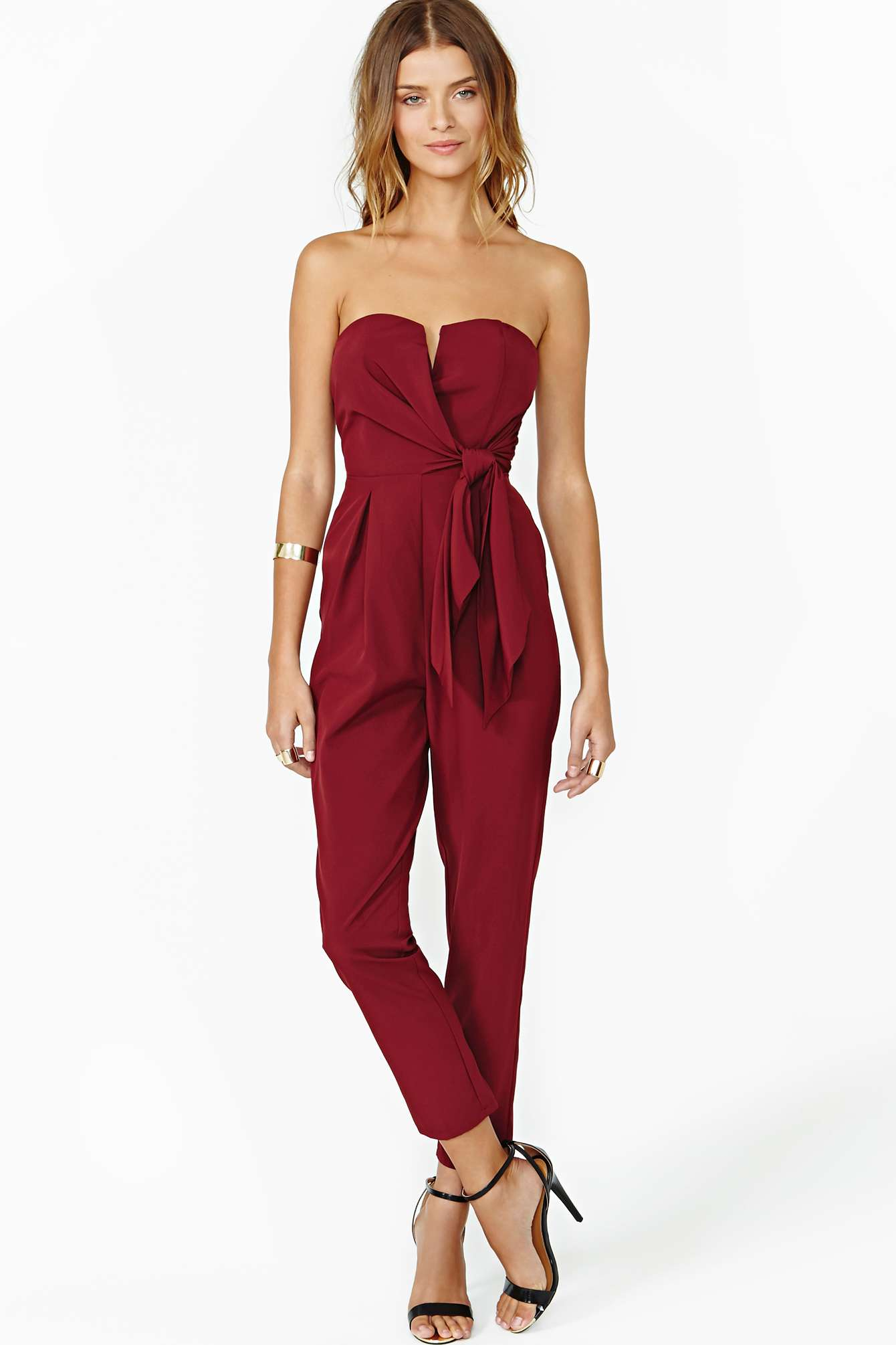 nasty gal red jumpsuit