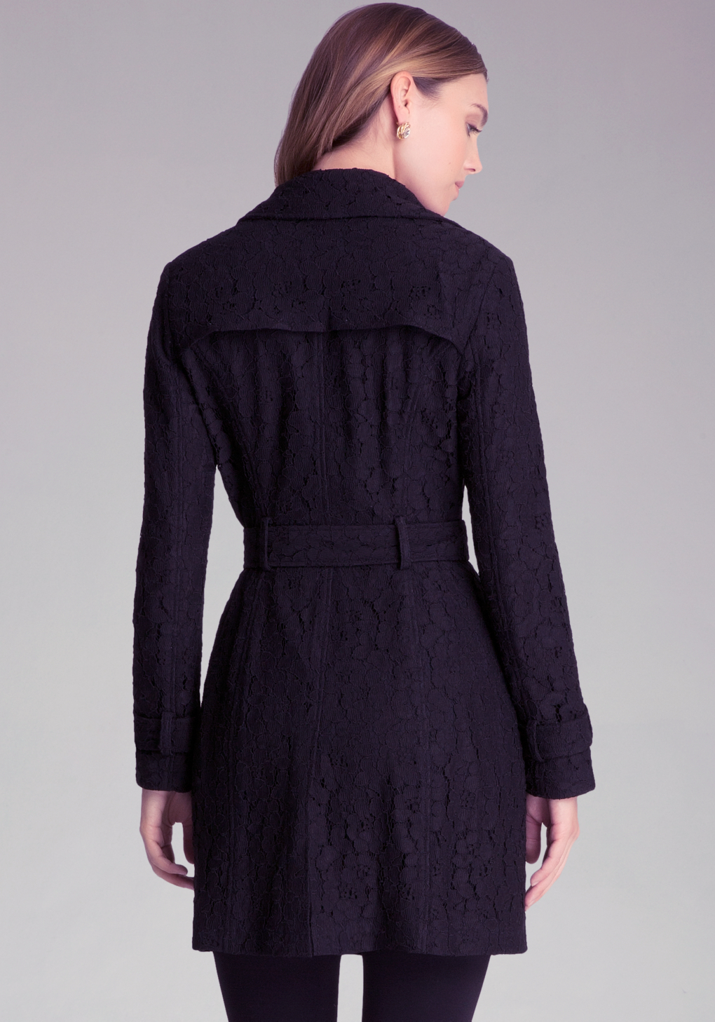Buy Bebe Lace Trench Coat Up To 76 Off