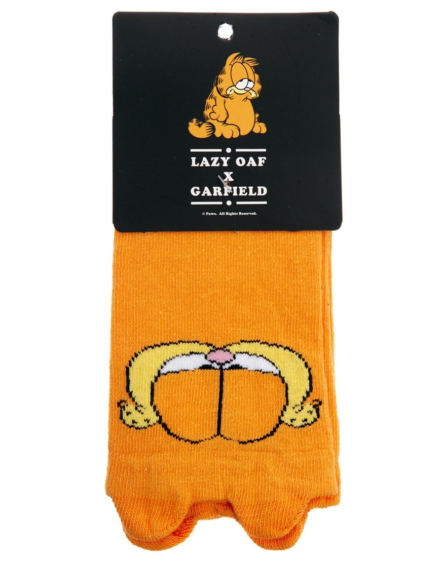 Lazy Oaf Garfield Socks in Orange for Men - Lyst