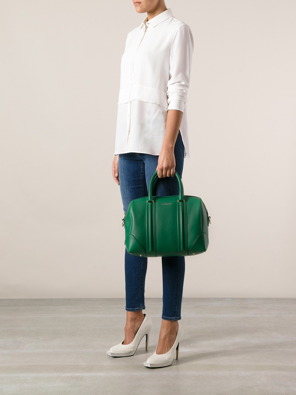 Givenchy Lucrezia Medium Tote in Green - Lyst