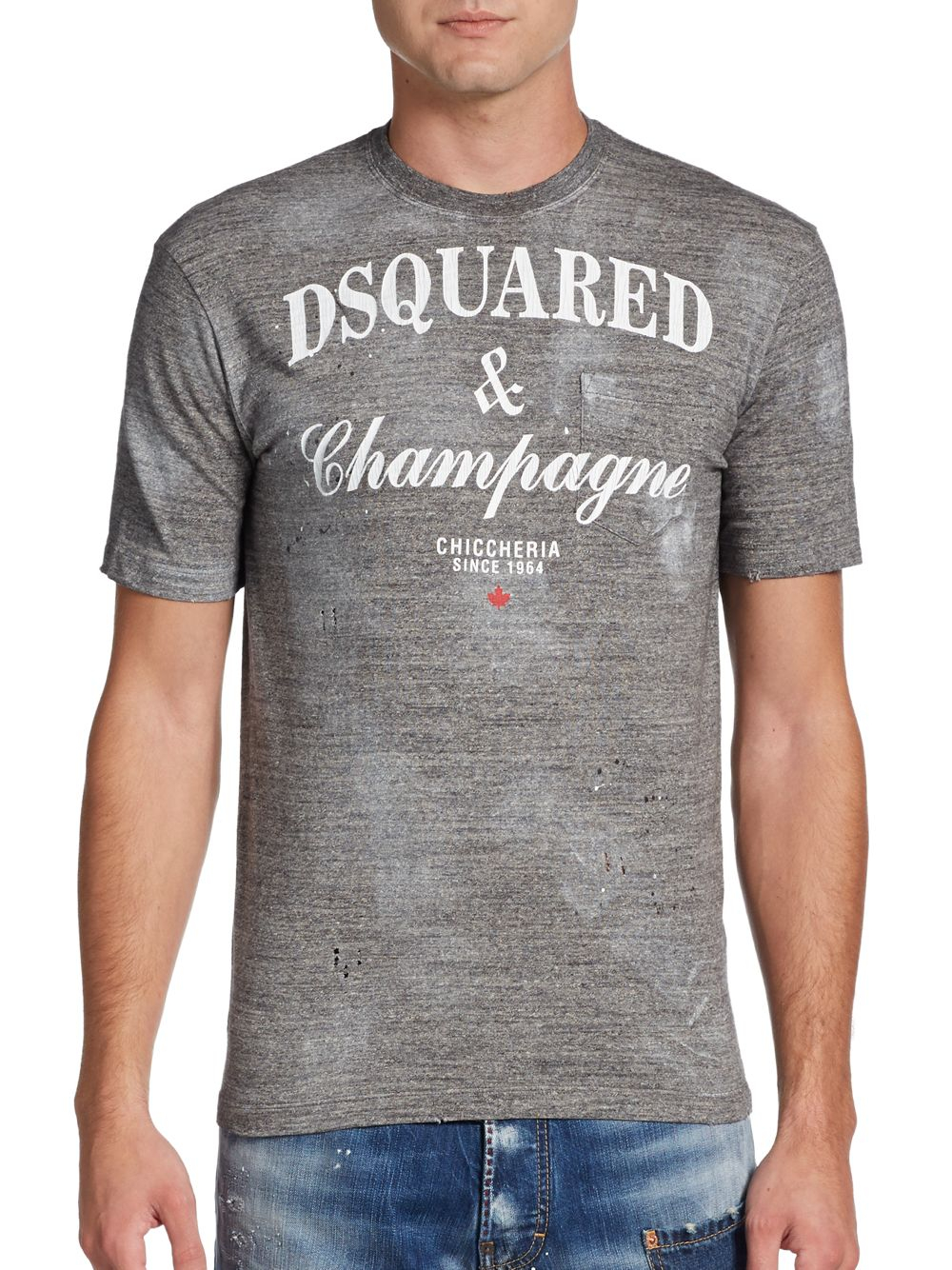 dsquared champagne t shirt