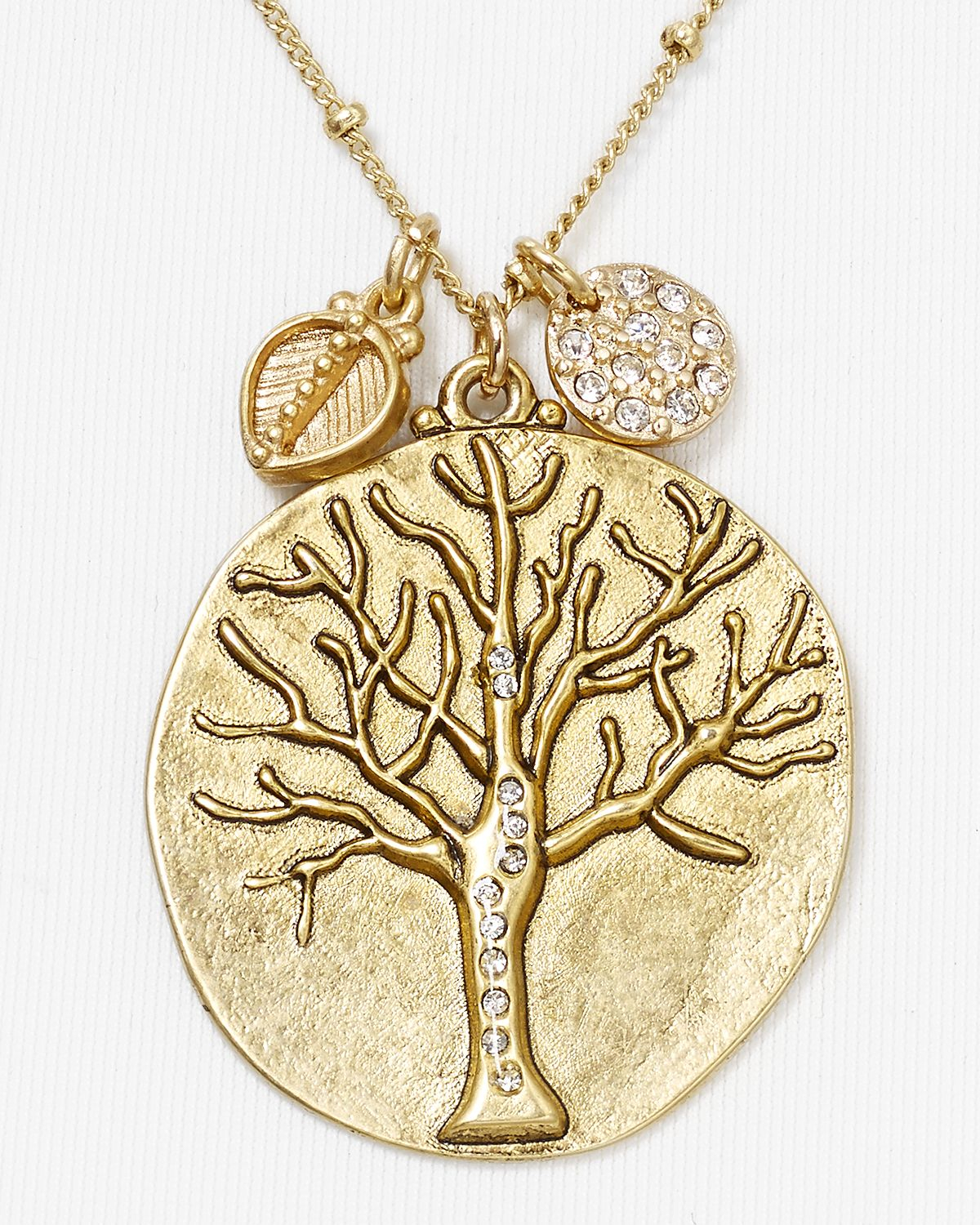 Lyst Sequin Tree Of Life Necklace 18 in Metallic