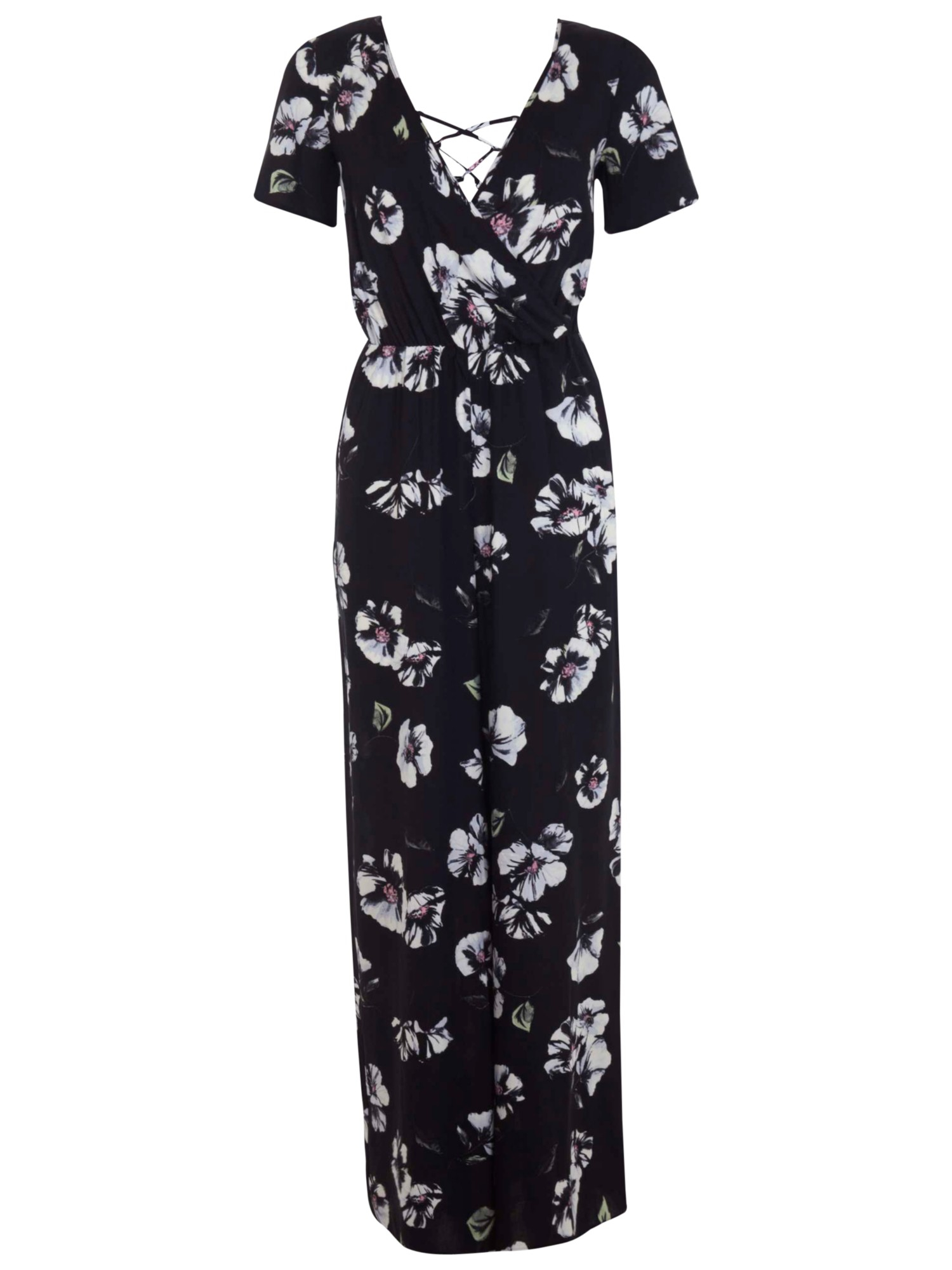 miss selfridge floral jumpsuit