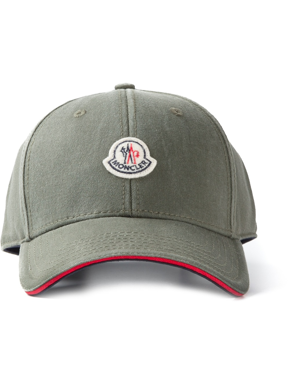 Lyst - Moncler Logo Cap in Green for Men