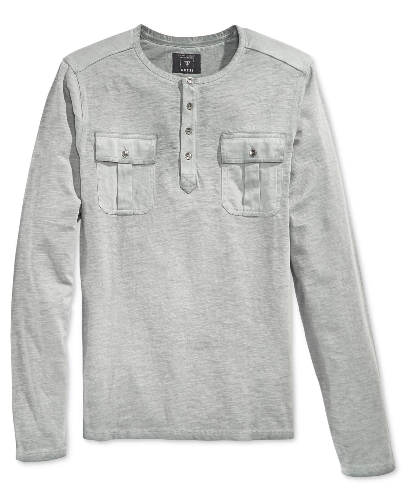 guess henley shirt