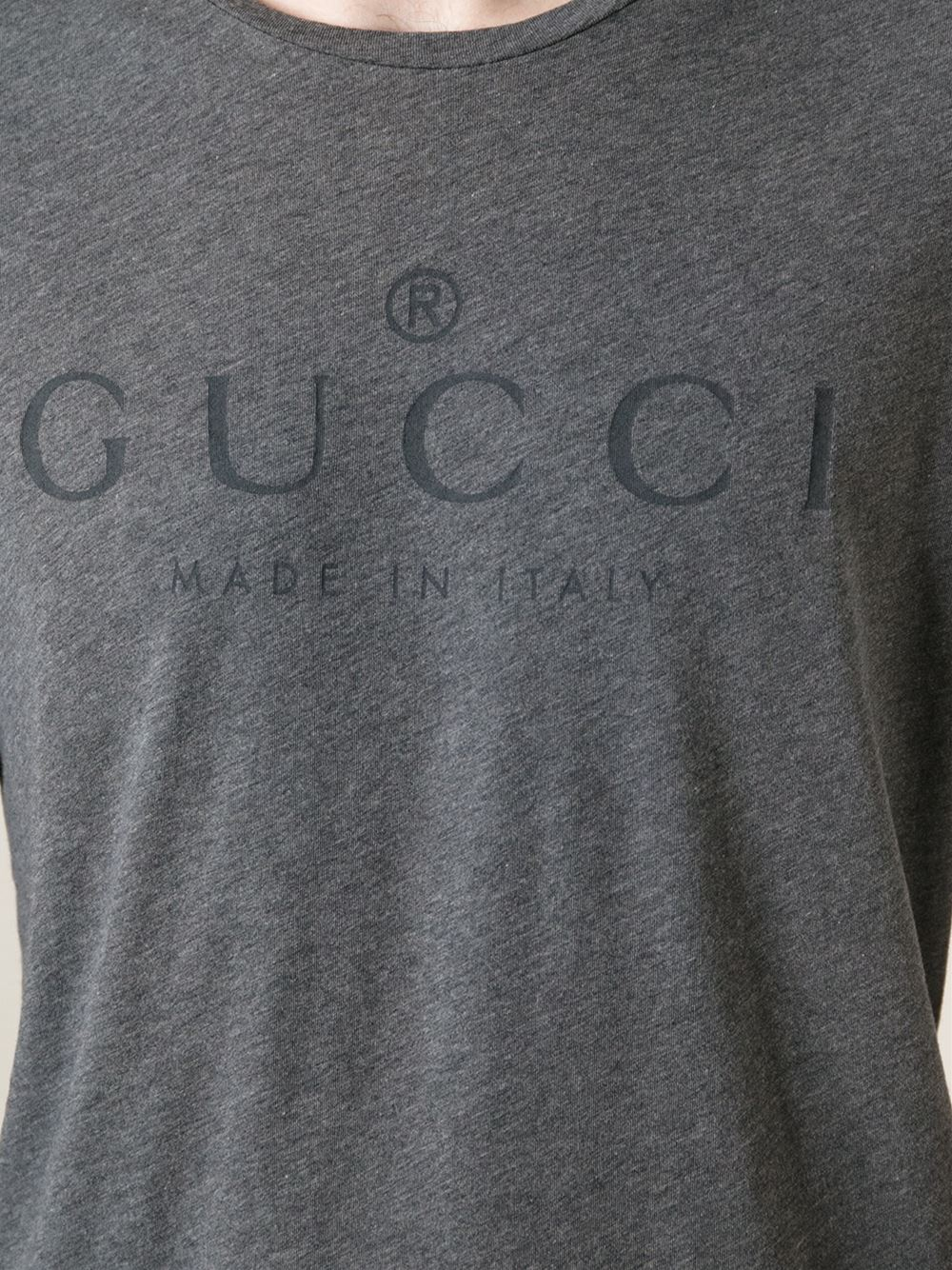 Gucci Printed T-shirt in Grey (Gray) for Men - Lyst