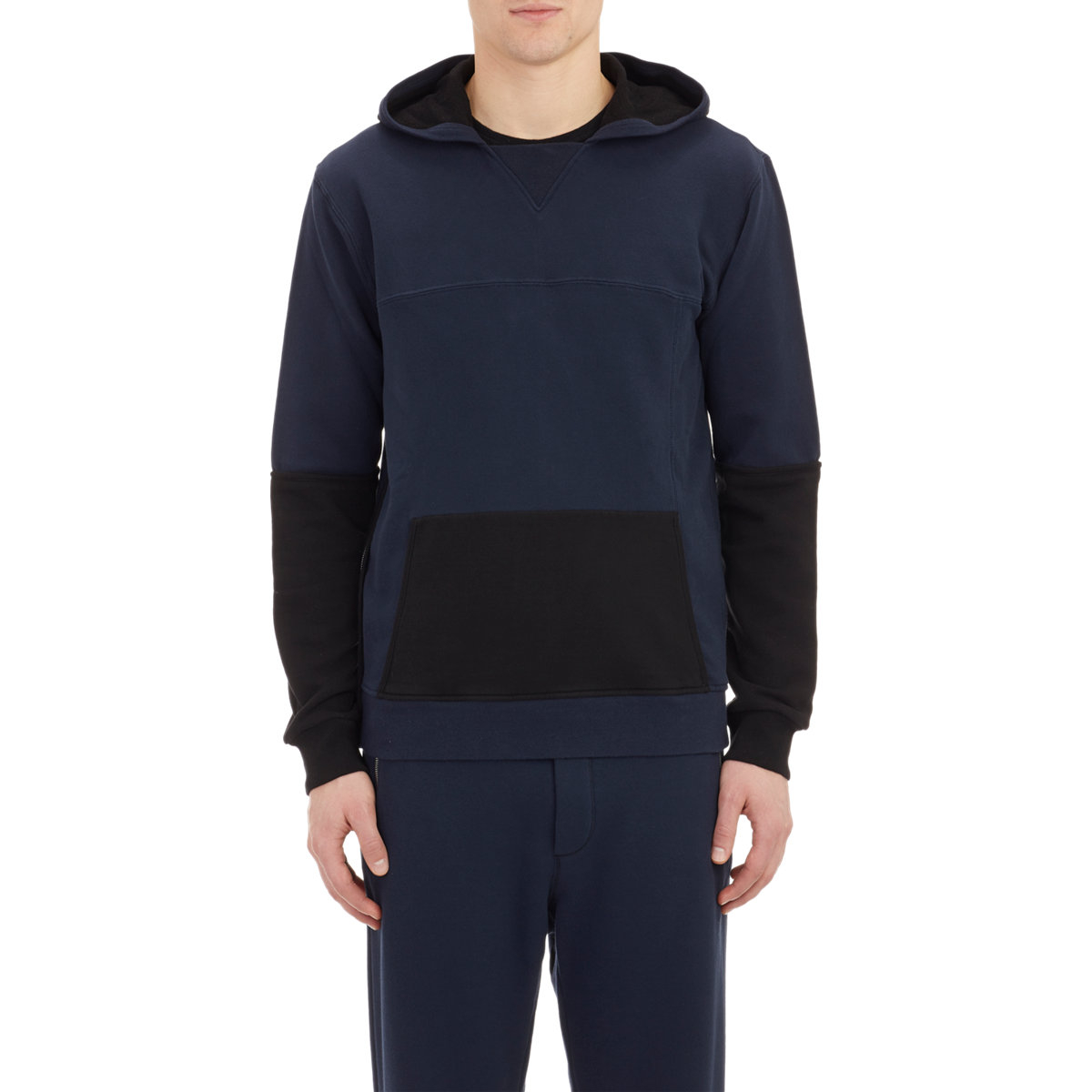 Download Maison margiela Side-zip Colorblock Hoodie in Blue for Men ...