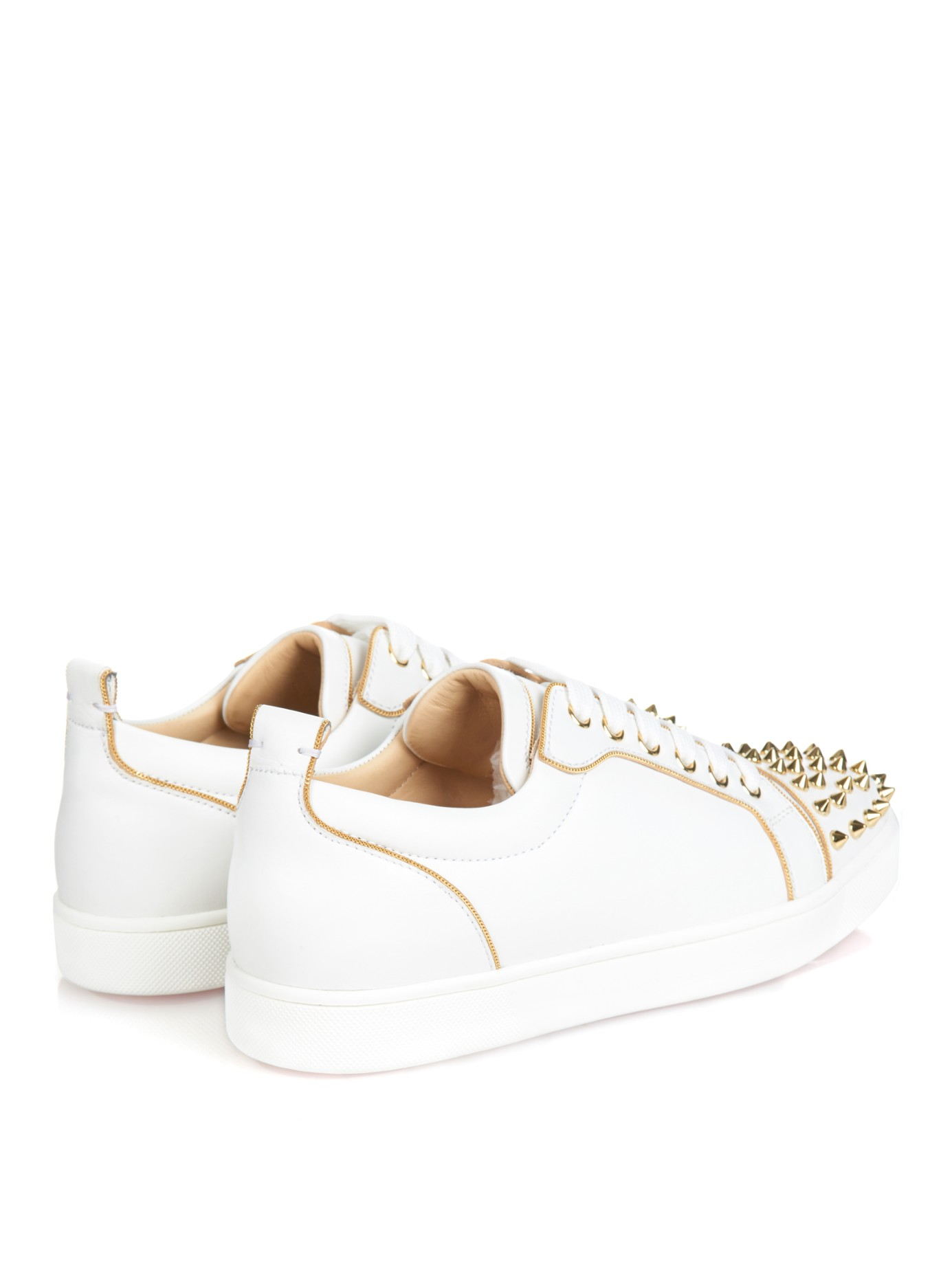 louboutin studded trainers